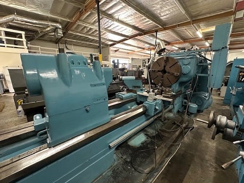 40" x 77" Lodge & Shipley #25/35, Heavy Duty lathe, 28" 4-jaw chuck - Image 7