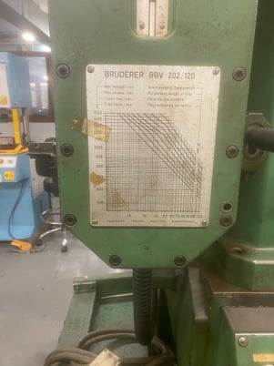 50 Ton, Bruderer #BSTA60II, high speed press, 2" adjustable stroke, 34" x20"bed, 1983 - Image 8