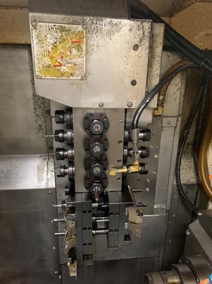 Cubic Machinery #GTM-42D, CNC lathe, A2-4, 7-Axis, Fanuc Oi-TD, LNS barfeeder, chip conveyor, 2016 - Image 7