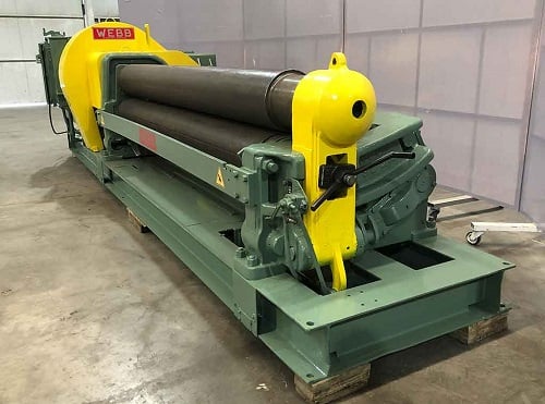 10' x 1/2" Webb #9L-1210, mechanical plate roll, initial pinch type, 12" roll diameter, 15 HP - Image 4