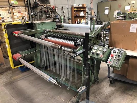 Arrow #325-6, duplex slitter rewinder, 42" material width, 36" unwind diameter, Fife Edge guide - Image 5