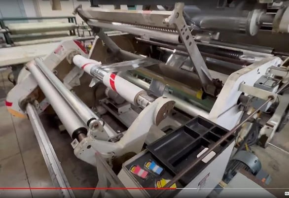 Kidder #660, 45" automatic rewind with splicer - Image 1