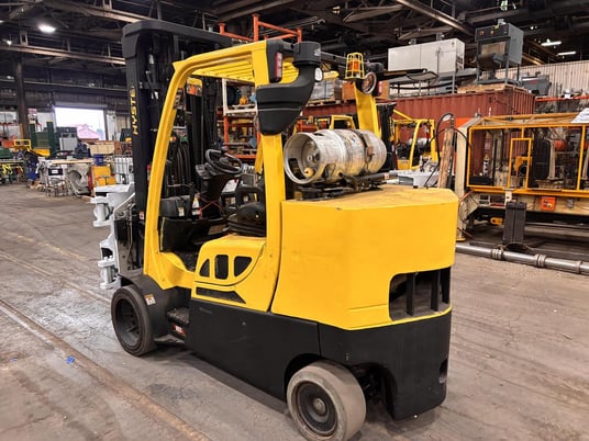 12000 lb. Hyster #S120FTPRS, 92" lowered, 185" raised mast, 60" Cascade clamp, 2018 - Image 3