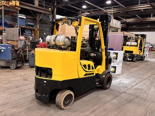 12000 lb. Hyster #S120FTPRS, 92" lowered, 185" raised mast, 60" Cascade clamp, 2018 - Image 4