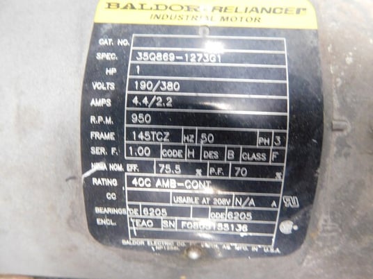 960 HP @ 1786 RPM, Falk #445A1-AS, gear reducer, 405 RPM output, 4.40 ratio - Image 9