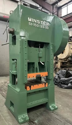 150 Ton, Minster #S1-150-33-33, SSSC press, 3" stroke, 33" R-L, 80 SPM - Image 1