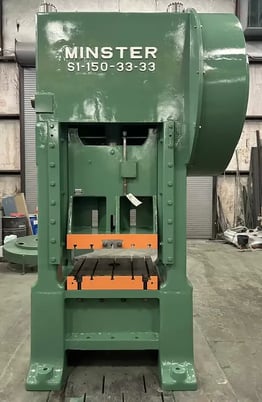 150 Ton, Minster #S1-150-33-33, SSSC press, 3" stroke, 33" R-L, 80 SPM - Image 2