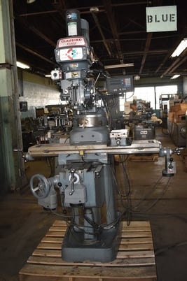 Clausing, Kondia #FV-1, vertical mill w/DRO, 9" x48"table, 3 HP,Kurt manual vise,R-8 - Image 2