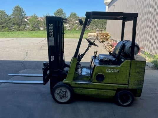 4500 lb. Clark #GCS25MB, Forklift, 6400 hours For Sale | Surplus