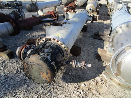 420 sq.ft., 100 psi shell, Southern Heat Exchanger, horizontal, 18 diameter x 8' 0" F/F, 1987 - Image 5