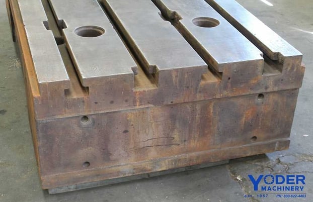 40" x 77-3/4" T-slotted riser table, 4 T-slots, #62464 - Image 3