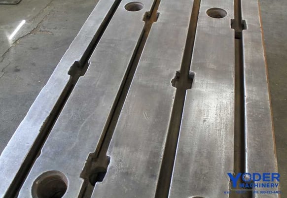 40" x 77-3/4" T-slotted riser table, 4 T-slots, #62464 - Image 4