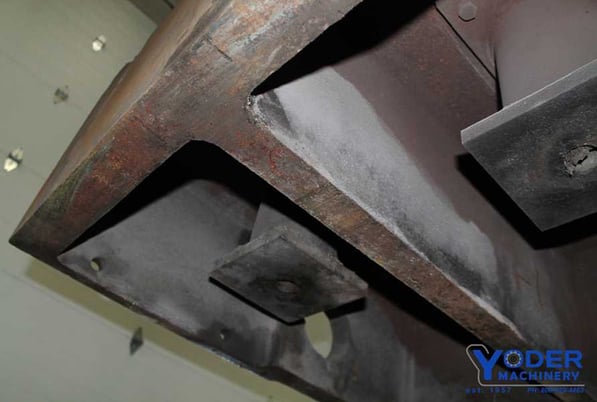 40" x 77-3/4" T-slotted riser table, 4 T-slots, #62464 - Image 9