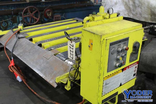 72" Cincinnati #2CV06-H, shear stacker, 20 gauge material, 32" shear passline, 1 HP, #72227 - Image 4