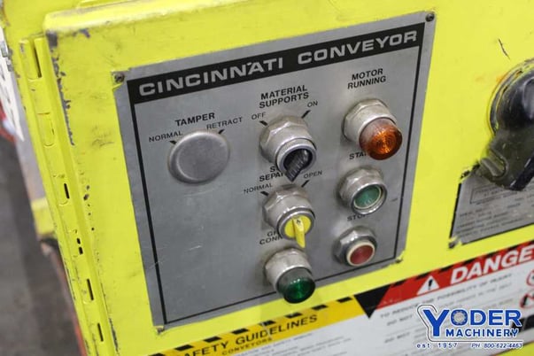 72" Cincinnati #2CV06-H, shear stacker, 20 gauge material, 32" shear passline, 1 HP, #72227 - Image 6