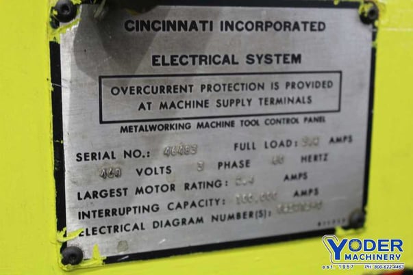 72" Cincinnati #2CV06-H, shear stacker, 20 gauge material, 32" shear passline, 1 HP, #72227 - Image 7