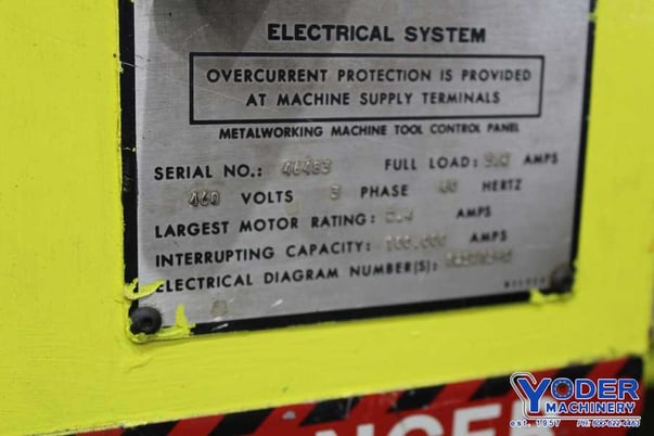 72" Cincinnati #2CV06-H, shear stacker, 20 gauge material, 32" shear passline, 1 HP, #72227 - Image 8