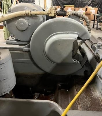 4" x 18" Brown & Sharpe #5, plain cylindrical grinder, power table traverse, automatic infeed & plunge, 1957 - Image 6