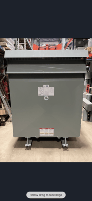 500 KVA 480 Primary, 208/120 Secondary, Delta Transformateur, Nema 3R - Image 1