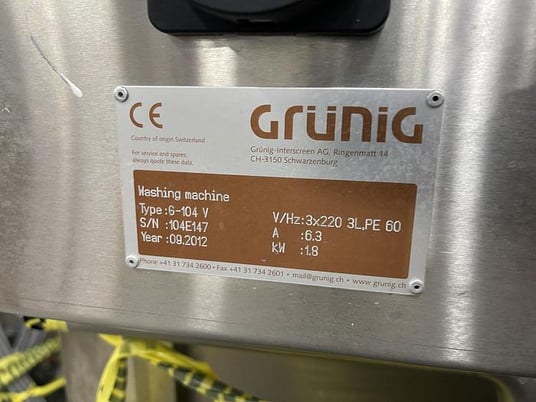 Grung #G-104V, washing machine, 2012 - Image 2