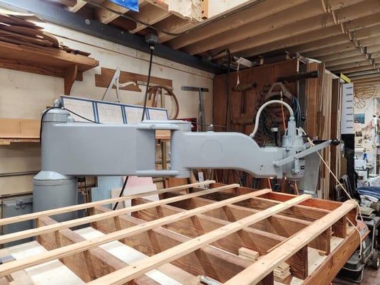 Onsrud #W-147-BE, Radial Arm Routers, 4' x 8' format, 5 HP, 14700 RPM, 4' x 14' table - Image 3