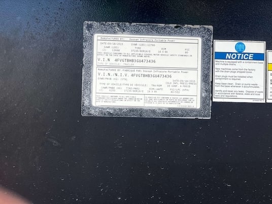 122 KW Daewoo Doosan #G150, Trailer Mounted, T4i, sound attenuated enclosure, 120/240/208/277/480 Volts, 8229 - Image 10