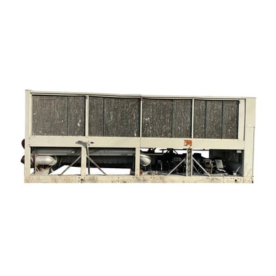 125 Ton, Snyder General ALRC125C, Air cooled Chiller, (4) 35 HP Compressors, (12) Cond. Fan Motor. 1 HP, 1990 - Image 1