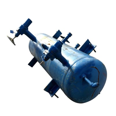 75 gallon RVS Ammonia Thermosiphon Receiver, 20" diameter x 50" L tank, 250 psi, 2004 - Image 1
