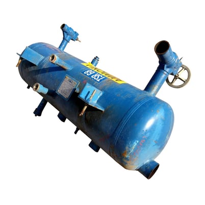 75 gallon RVS Ammonia Thermosiphon Receiver, 20" diameter x 50" L tank, 250 psi, 2004 - Image 2