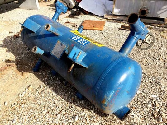 75 gallon RVS Ammonia Thermosiphon Receiver, 20" diameter x 50" L tank, 250 psi, 2004 - Image 3