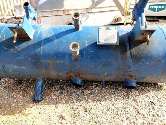 75 gallon RVS Ammonia Thermosiphon Receiver, 20" diameter x 50" L tank, 250 psi, 2004 - Image 7