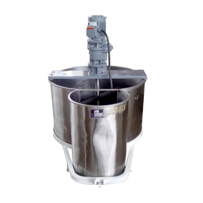 88.4 gallon Stainless Steel Double Tank with Mixer, 1-1/2" diameter x 1' 8" L shaft, 2' 5" L x 2" width - Image 2