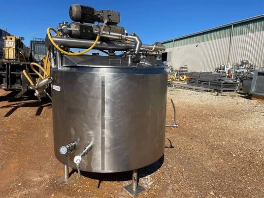 300 gallon Waukesha Cherry Burrell, Process Mixing Agitator Tank, 300 GPM, 100 psi, 1997 - Image 6