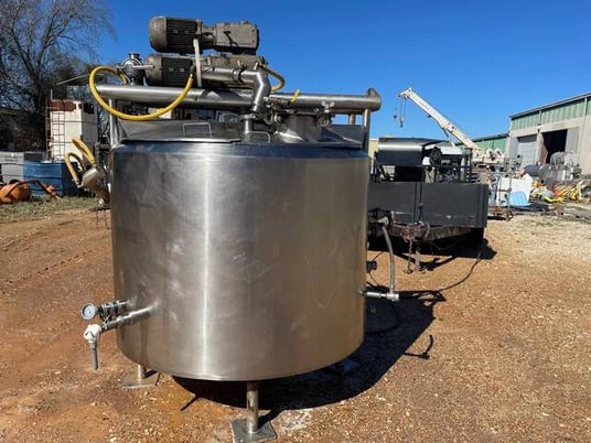 300 gallon Waukesha Cherry Burrell, Process Mixing Agitator Tank, 300 GPM, 100 psi, 1997 - Image 7