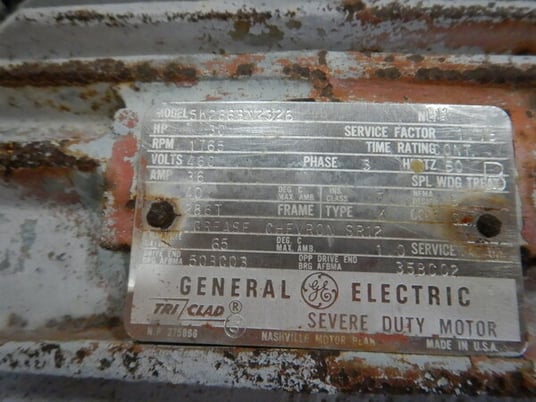 30 HP Philadelphia, PTE12, drive, 1765 RPM, 460 Volts, 36 amp GE motor w/286T frame - Image 7