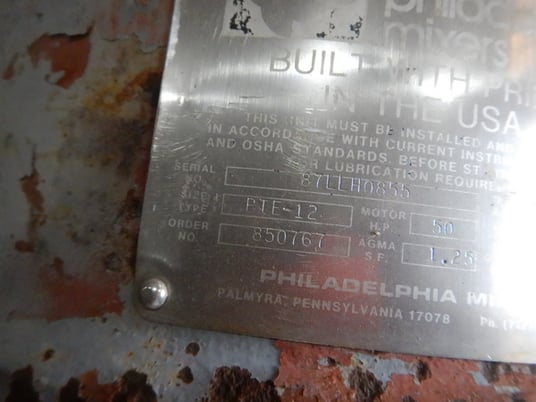30 HP Philadelphia, PTE12, drive, 1765 RPM, 460 Volts, 36 amp GE motor w/286T frame - Image 8