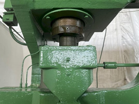 150 Ton, Chicago #810R, mechanical press brake, 10' overall, 102" between housing, 3" stroke, 8" throat, air - Image 7