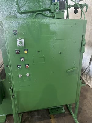150 Ton, Chicago #810R, mechanical press brake, 10' overall, 102" between housing, 3" stroke, 8" throat, air - Image 8