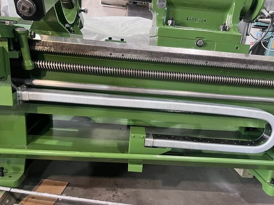27.5" x 120" Lehmann #2516, hollow spindle engine lathe, 4-jaw front & rear chuck, 12" hole - Image 7