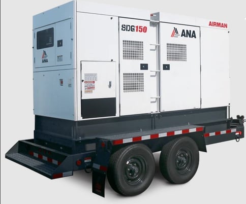132 KW Airman PowerPro #SDG150S, Trailer Mounted, Tier 3, sound attenuated enclosure, 120/240/208/277/480 - Image 1