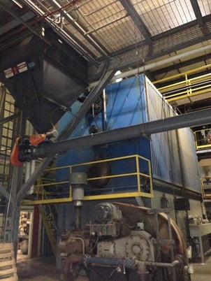 600 HP English Boiler, One is set up for wood, second is wood/oil backup and only test fired, 2000 (2 - Image 2
