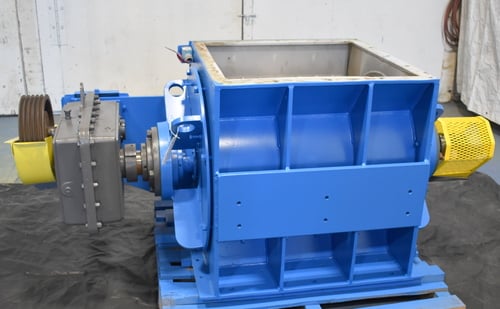 Stainless Steel rotating valve feeder, 30 x 25, 27" x 27" inlet - Image 2