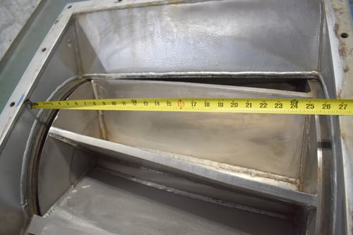 Stainless Steel rotating valve feeder, 30 x 25, 27" x 27" inlet - Image 6