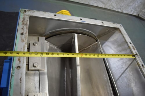 Stainless Steel rotating valve feeder, 30 x 25, 27" x 27" inlet - Image 7