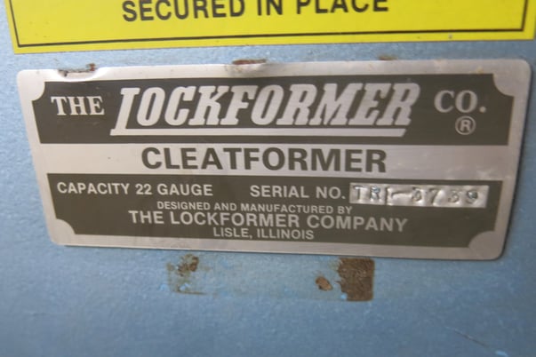 Lockformer #8900 Triplex Cleatformer Slips, Drives, & Pittsburgh Lock - Image 2