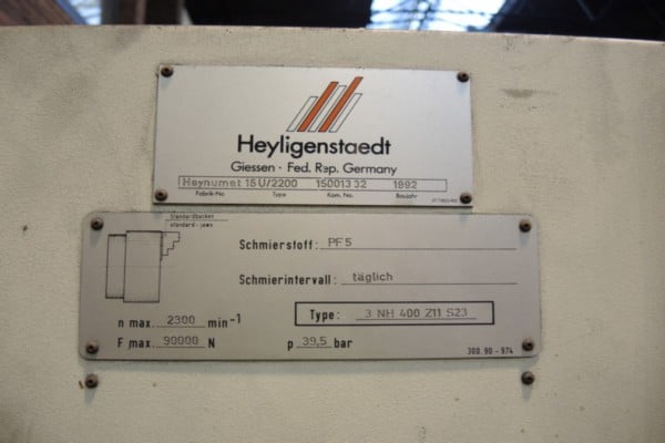 Heyligenstaedt #Heynumat-15U, CNC lathe, 1992 - Image 2