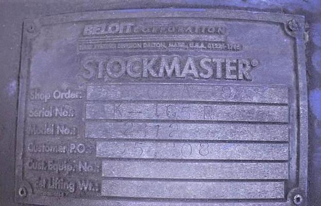 Beloit Stockmaster #2412, serial #K165R - Image 2