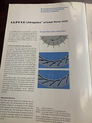 Cross Flow Mill, Alpine Ultraplex #500UP (3 available) - Image 5