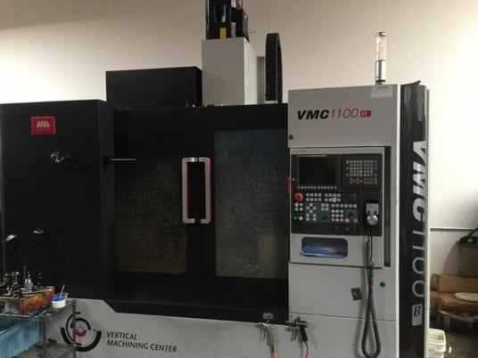 SMTCL #V1100B, CNC vertical machining center, 4th Axis, 12000 RPM, thru spindle coolant, Fanuc Control, Chip - Image 1