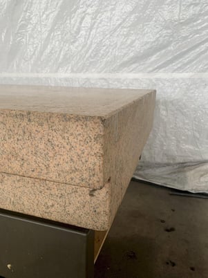 48" x 96" x 10" Starrett, Pink Granite Surface Plate with stand - Image 6